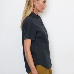 Marc O'Polo Short Sleeve Linen Blouse In An Exciting Mix Of Materials 16 Marc O'Polo Short Sleeve Linen Blouse In An Exciting Mix Of Materials -Marc O'Polo Verkäufe 00567d8f5da0d921fac26801f57e0121 scaled