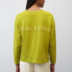 Marc O'Polo Sweatshirt In A Relaxed, Cropped Fit With Slits At The Side Seams Made Of Organic Cotton -Marc O'Polo Verkäufe 0191521cbdaae46a794de3af8f93c376 scaled