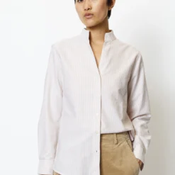 Marc O'Polo Striped Stand-up Collar Blouse Regular Made From Oxford Fabric -Marc O'Polo Verkäufe 02ef4fd86f583729feadb1097c5f998b scaled