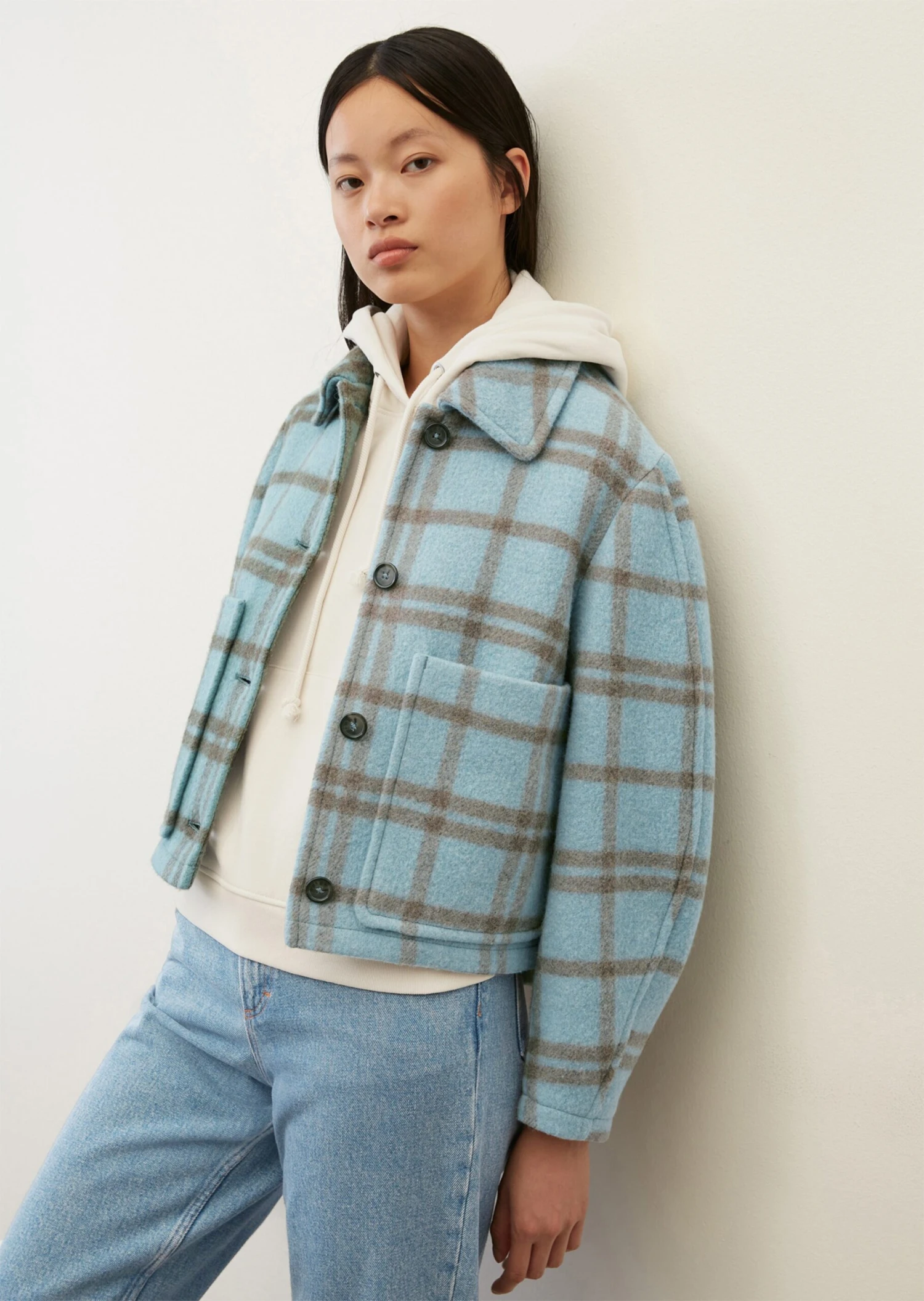 Marc O'Polo Check Jacket With Recycled Wool Fibres 3 Marc O'Polo Check Jacket With Recycled Wool Fibres