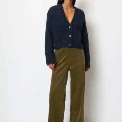 Marc O'Polo V-neck Cardigan Loose Virgin Wool Mix