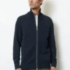 Marc O'Polo Zip Cardigan Regular With A Stand-up Collar