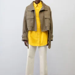 Marc O'Polo Super Cropped Jacket In A Trench Coat Style, Relaxed Fit Made Of Herringbone Cotton Fabric -Marc O'Polo Verkäufe 2040438159879a339bb64e2b2e7304ad 1 scaled