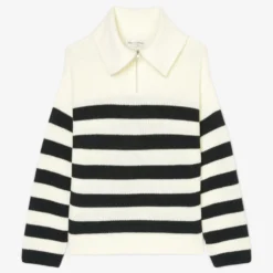 Marc O'Polo Striped Troyer Style Sweater Made Of Organic Cotton -Marc O'Polo Verkäufe 27fc97993022591655e4e543c38abe6d scaled