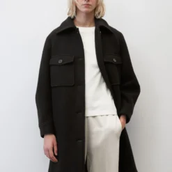 Marc O'Polo Elegant Wool Shacket Made Of A Soft Sheep’s Wool Blend