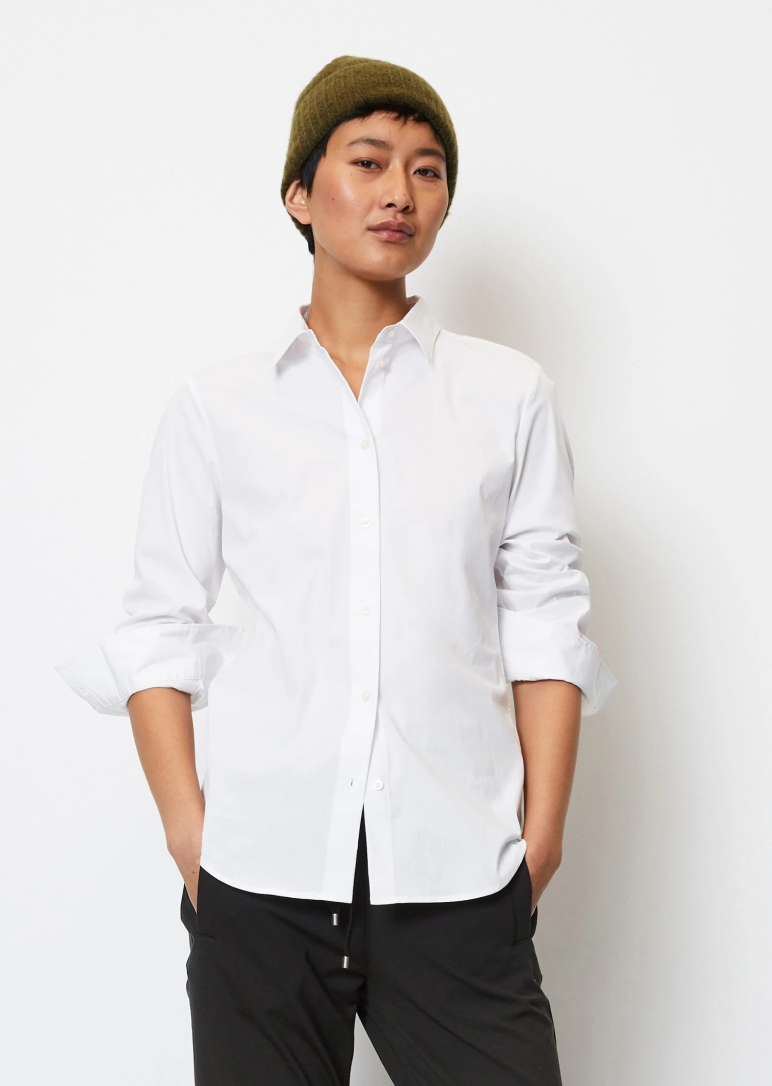 Marc O'Polo Blouse Shaped In Stretch Poplin 6 Marc O'Polo Blouse Shaped In Stretch Poplin – Bild 4