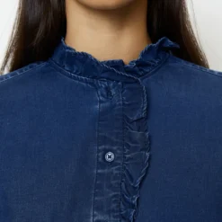 Marc O'Polo Jeans Ruffle Blouse Regular Made From TENCEL™ Lyocell -Marc O'Polo Verkäufe 35c0ece5dd03d05e5d846b2e78eeea52 scaled
