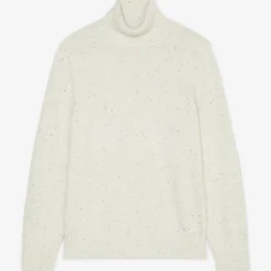 Marc O'Polo Turtleneck Sweater Regular From Speckled Tweed Yarn
