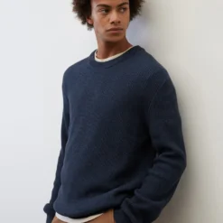 Marc O'Polo Crewneck Jumper In A Relaxed Fit Made From Pure Organic Cotton