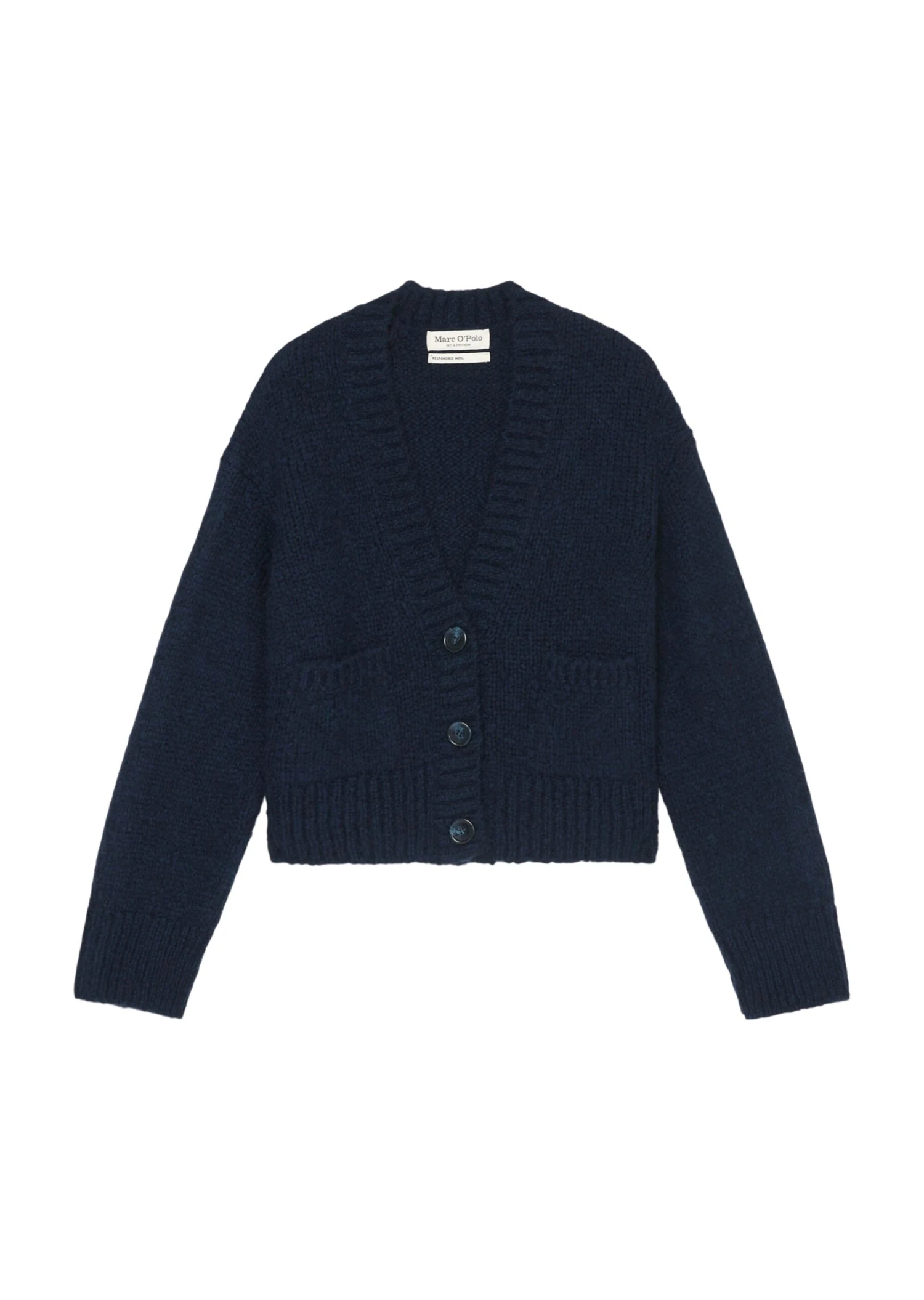 Marc O'Polo V-neck Cardigan Loose Virgin Wool Mix 10 Marc O'Polo V-neck Cardigan Loose Virgin Wool Mix – Bild 8