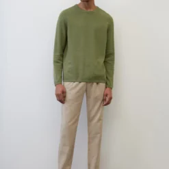 Marc O'Polo Round-neck Jumper In A Regular Fit Made From Pure Organic Cotton