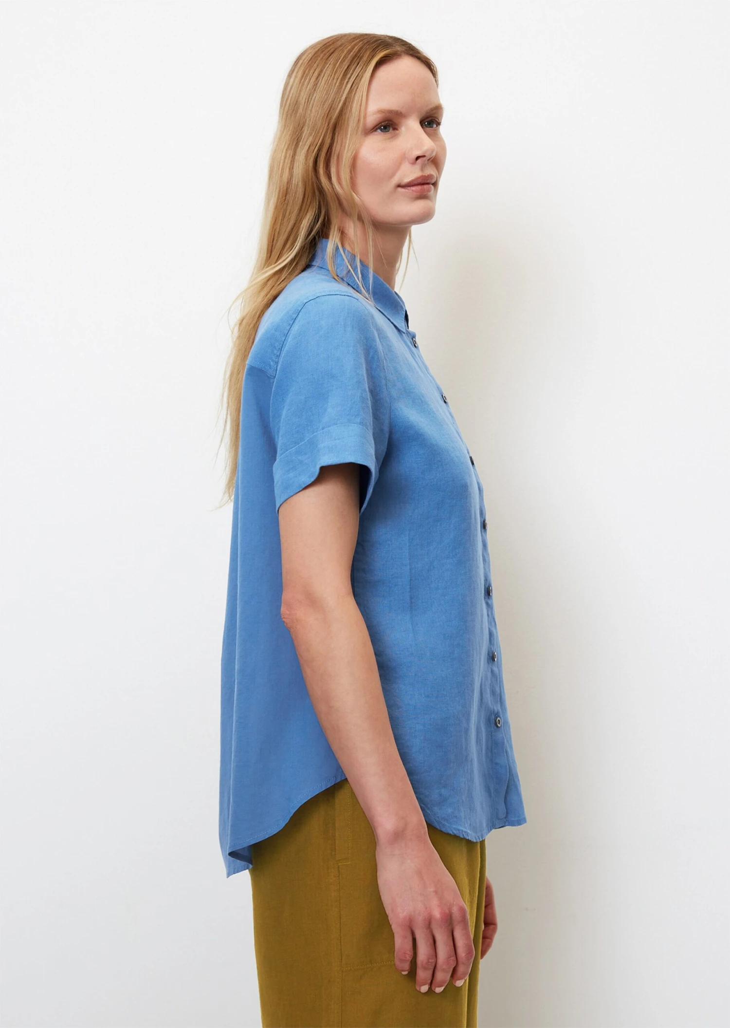 Marc O'Polo Short Sleeve Blouse In A Mix Of Materials 8 Marc O'Polo Short Sleeve Blouse In A Mix Of Materials – Bild 6