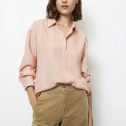 Marc O'Polo Boyfriend Blouse Relaxed Made Of Tencel™ Lyocell
