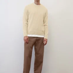Marc O'Polo Chenille Crewneck Jumper, Regular Fit Made From Pure Organic Cotton