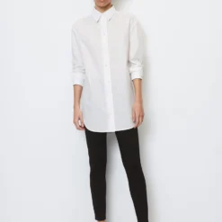 Marc O'Polo Boyfriend Shirt Blouse Oversize Made Of Cotton With A Paper-like Texture