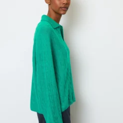 Marc O'Polo Cable Knit Jumper With Polo Collar Loose Contains Cosy Alpaca Wool -Marc O'Polo Verkäufe 63c3d1adc9aa515155e6af70c6cf2993 scaled