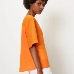 Marc O'Polo Linen Blouse Top Back Made Of Cotton Voile -Marc O'Polo Verkäufe 6b3f58db78ae549e746e5f0c3651098f scaled