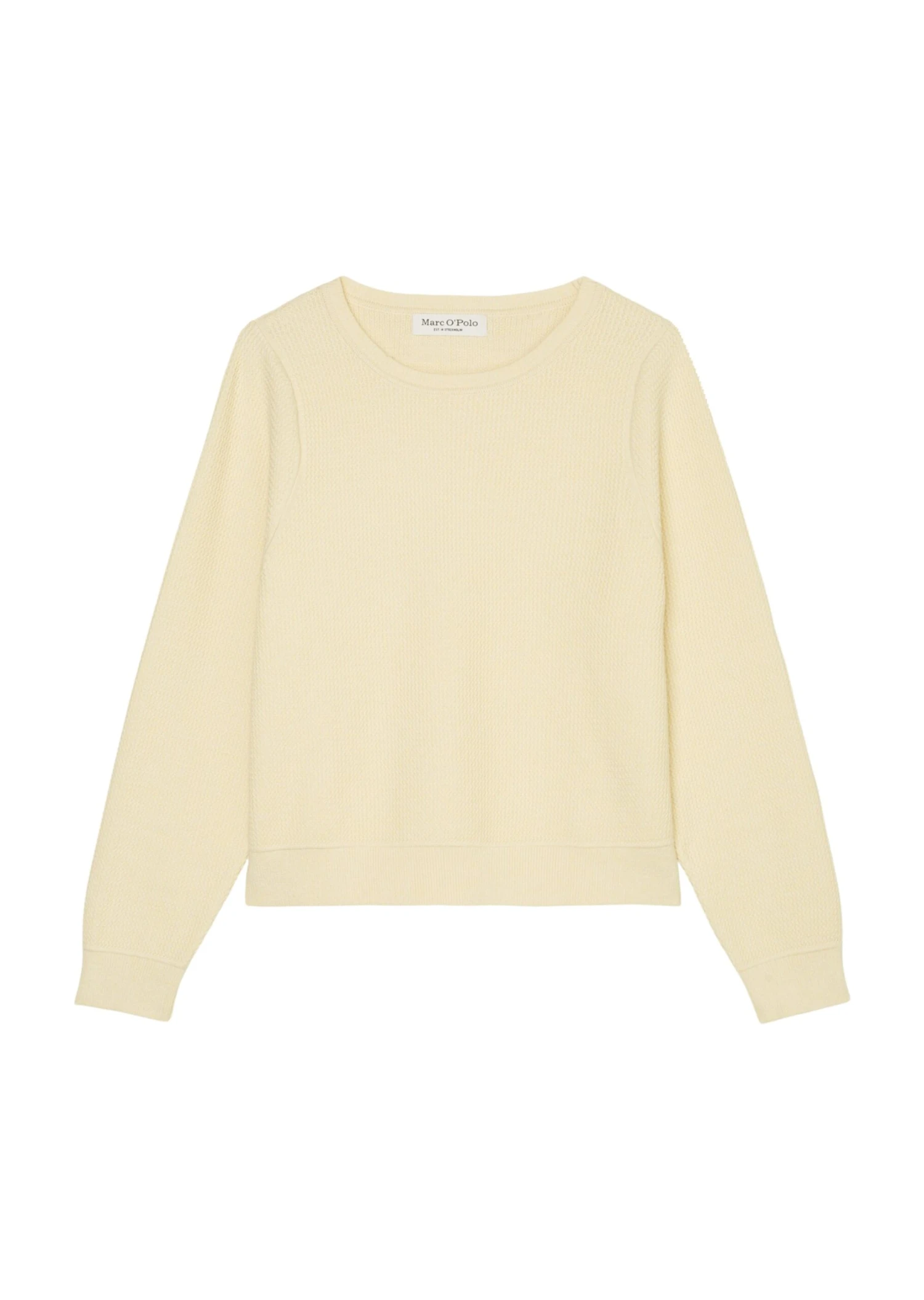 Marc O'Polo Round-neck Knitted Jumper In A Loose, Cropped Fit With A Fine Offset Pattern 10 Marc O'Polo Round-neck Knitted Jumper In A Loose, Cropped Fit With A Fine Offset Pattern – Bild 8