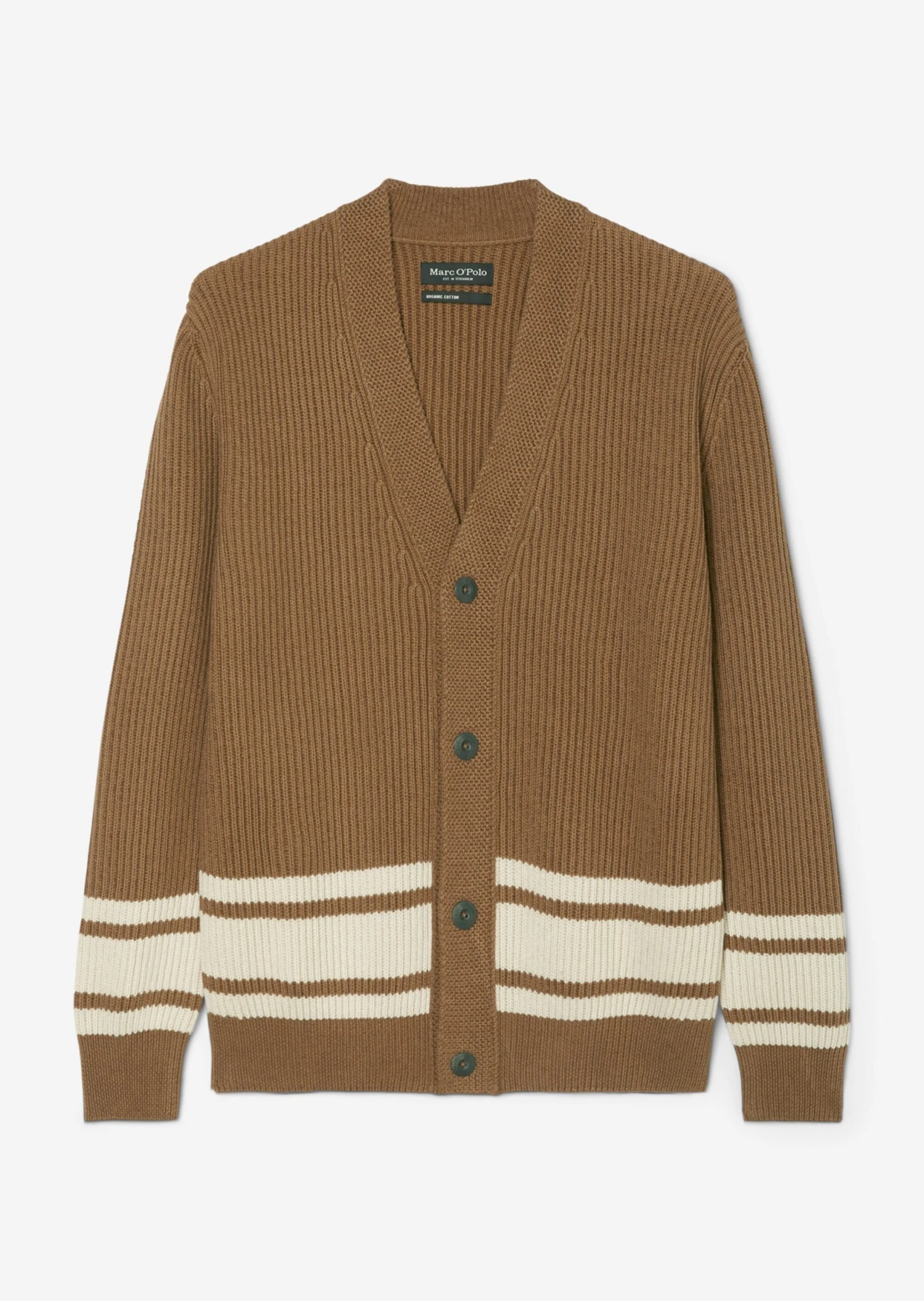 Marc O'Polo V-neck Cardigan, Relaxed Fit Made Of An Organic Cotton And New Wool Blend 9 Marc O'Polo V-neck Cardigan, Relaxed Fit Made Of An Organic Cotton And New Wool Blend – Bild 7