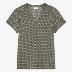 Marc O'Polo Patterned Blouse Top Made Of Lightweight Cotton Voile -Marc O'Polo Verkäufe 7589b4f0816e715c10821c9b155b75ae scaled