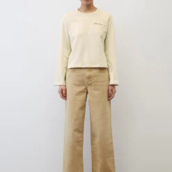 Marc O'Polo Cropped Sweatshirt In A Regular Fit Made Of Organic Cotton