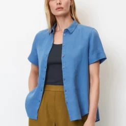 Marc O'Polo Short Sleeve Blouse In A Mix Of Materials 14 Marc O'Polo Short Sleeve Blouse In A Mix Of Materials -Marc O'Polo Verkäufe 800dc4374d8efd893b7538a4b8cf563d scaled