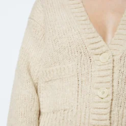 Marc O'Polo V-neck Cardigan Loose From Virgin Wool Slub -Marc O'Polo Verkäufe 806e33aad36fd346dc3c170602cbad85 scaled