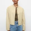 Marc O'Polo Short Bomber Jacket, Regular Fit In Charka® By Manteco