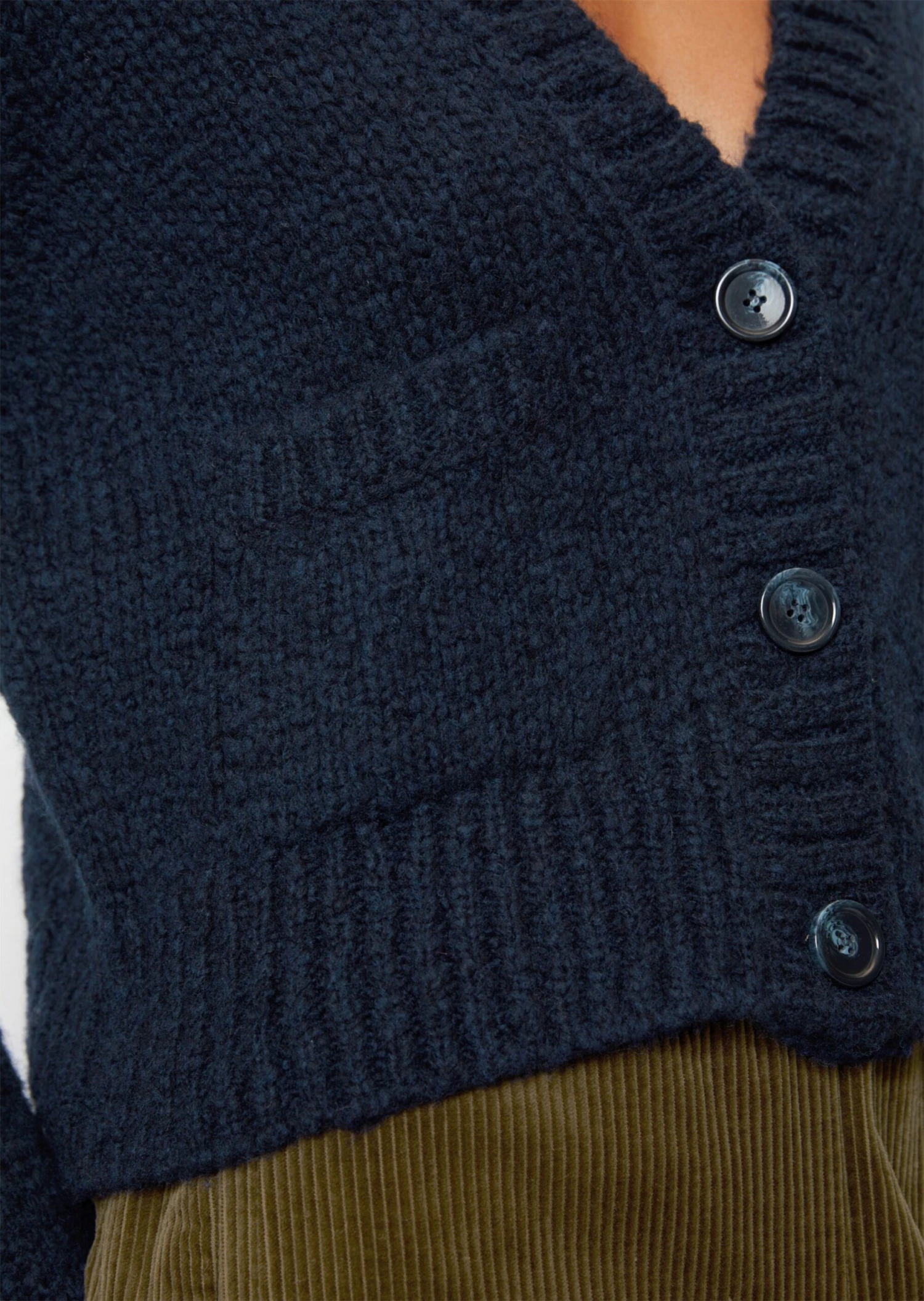 Marc O'Polo V-neck Cardigan Loose Virgin Wool Mix 7 Marc O'Polo V-neck Cardigan Loose Virgin Wool Mix – Bild 5