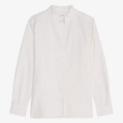 Marc O'Polo Striped Stand-up Collar Blouse Regular Made From Oxford Fabric -Marc O'Polo Verkäufe 9810512958d951b727b0a4e5f1adc0e8 scaled