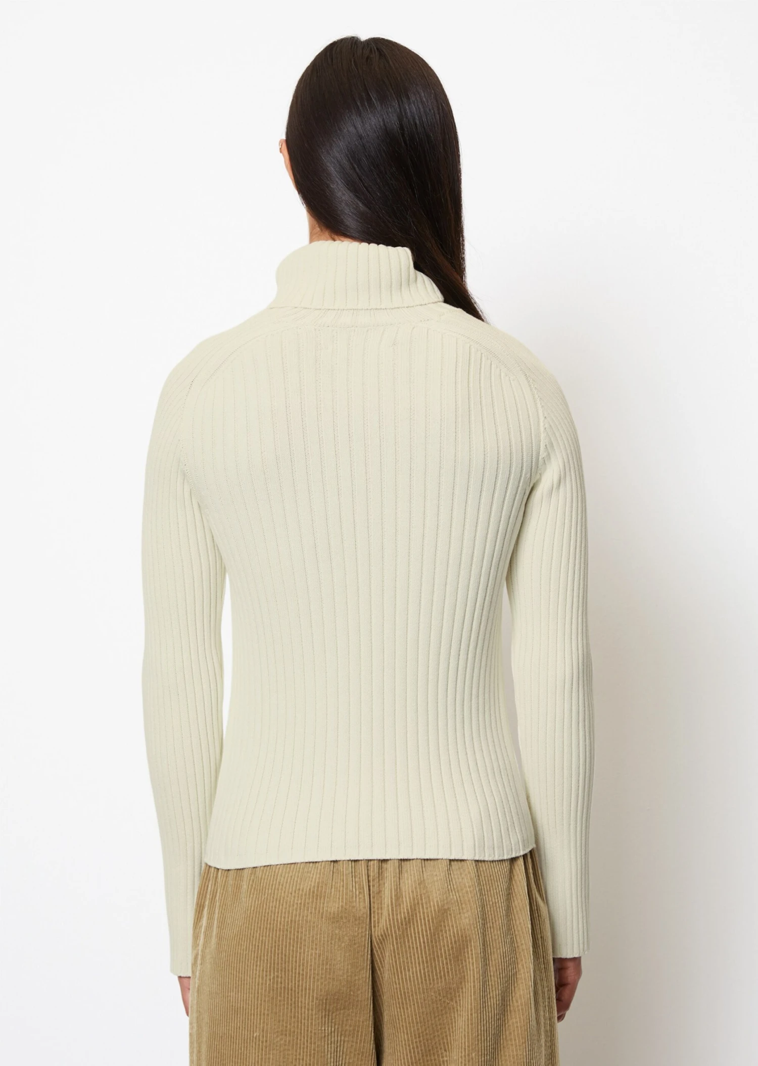 Marc O'Polo Ribbed Turtleneck Sweater Slim Made Of Organic Cotton 5 Marc O'Polo Ribbed Turtleneck Sweater Slim Made Of Organic Cotton – Bild 3