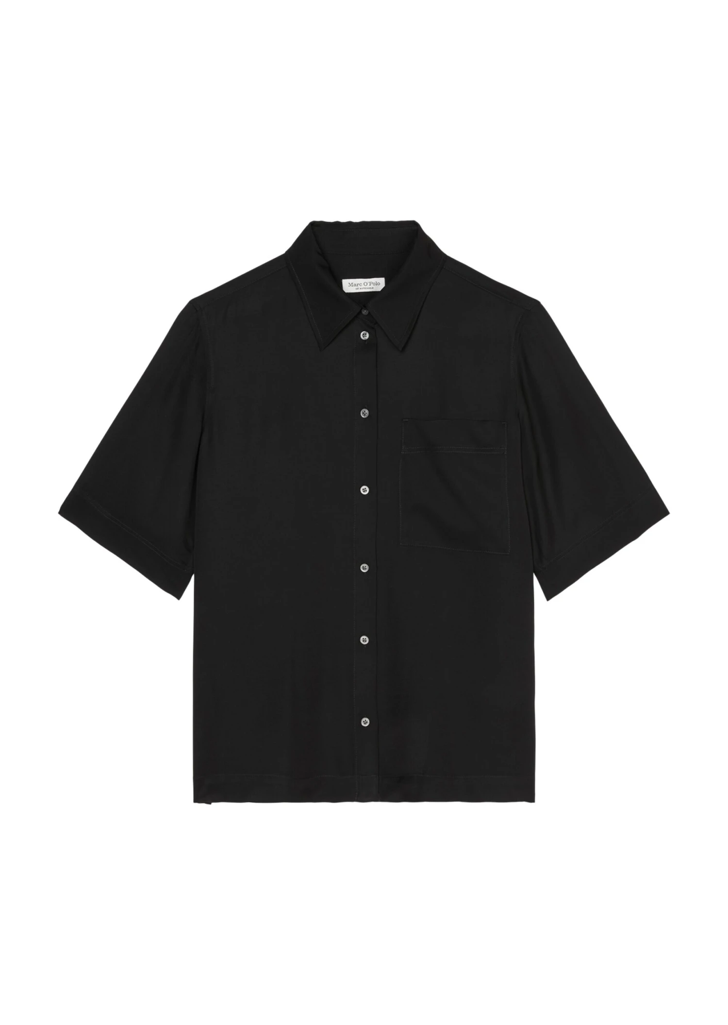 Marc O'Polo Flowing Short-sleeved Blouse Made From Viscose Twill 10 Marc O'Polo Flowing Short-sleeved Blouse Made From Viscose Twill – Bild 8