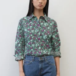 Marc O'Polo Flared Blouse With Allover Print Made Of Paper Touch Poplin -Marc O'Polo Verkäufe a2ddb4e7d4d5ab5919eb73fabc11beef scaled