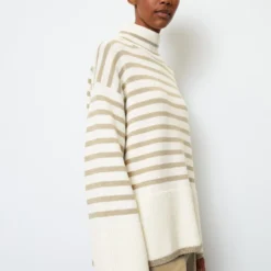 Marc O'Polo Oversize Knit Sweater With Stripe Design