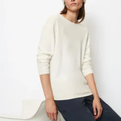 Marc O'Polo Fine Knit Sweater Regular Made From Soft Virgin Wool Mix