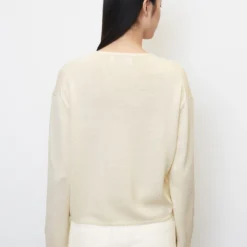 Marc O'Polo Fine Knit V-neck Jumper Made From A Blend Of Organic Cotton, Viscose And Linen -Marc O'Polo Verkäufe aede219182cd41c0073cb620a72101b0 scaled