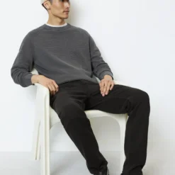 Marc O'Polo Long-sleeved Jumper Regular With A Fine Ottoman Texture