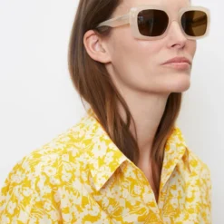 Marc O'Polo Long Sleeve Blouse In A Relaxed Fit With An All-over Print Made Of Paper Touch Poplin -Marc O'Polo Verkäufe b932f30954655414140838e726278bde scaled