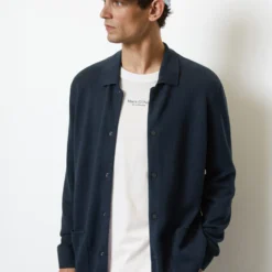 Marc O'Polo Cardigan With Collar And Press Studs