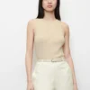 Marc O'Polo Sleeveless Rib Knit Top In A Slim Fit Made Of An Organic Cotton And Linen Blend -Marc O'Polo Verkäufe be1b341417c168fba3496c38c166166b scaled