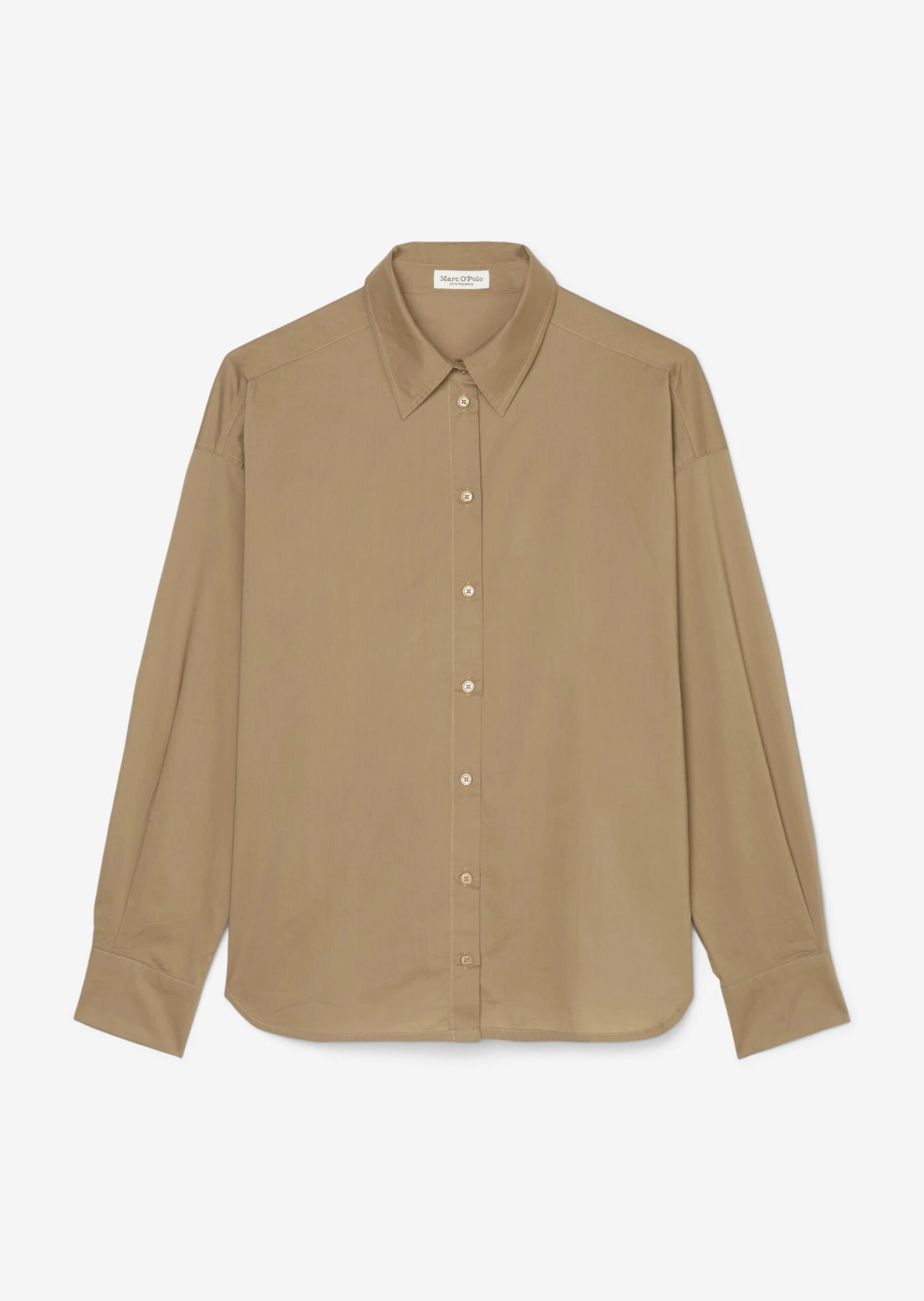 Marc O'Polo Long Sleeve Blouse In A Relaxed Fit Made Of Paper Touch Poplin 9 Marc O'Polo Long Sleeve Blouse In A Relaxed Fit Made Of Paper Touch Poplin – Bild 7