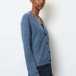 Marc O'Polo Delicate Knit V-neck Cardigan Loose From Wool Alpaca Wool Mix -Marc O'Polo Verkäufe ca4b3c343fa380c636c6e1bb9316c76d scaled