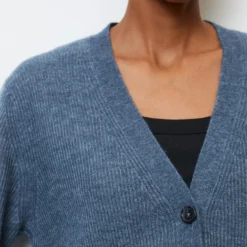 Marc O'Polo Delicate Knit V-neck Cardigan Loose From Wool Alpaca Wool Mix -Marc O'Polo Verkäufe ce07f735627b9f83b5665d37529fb2cb scaled