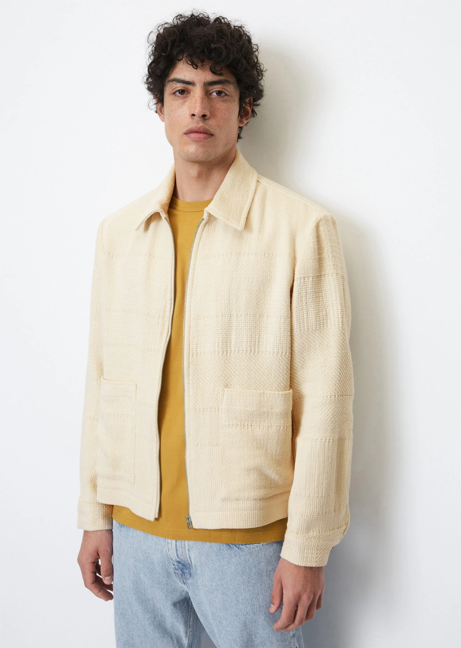 Marc O'Polo Jacket In A Relaxed Fit With A Mix Of Woven Textures 3 Marc O'Polo Jacket In A Relaxed Fit With A Mix Of Woven Textures