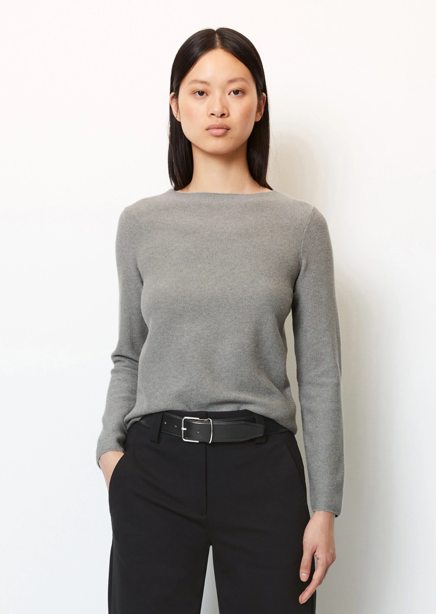 Marc O'Polo Sweater With Rice Grain Structure In Soft Organic Cotton 6 Marc O'Polo Sweater With Rice Grain Structure In Soft Organic Cotton – Bild 4