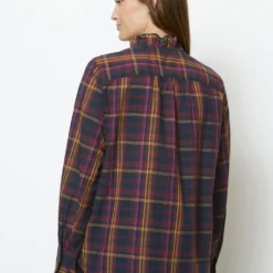 Marc O'Polo Checked Ruffle Blouse Regular Made Of Cotton Voile 13 Marc O'Polo Checked Ruffle Blouse Regular Made Of Cotton Voile -Marc O'Polo Verkäufe e1ce8c303bae58f108014ca92d5e3d4e scaled