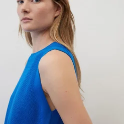 Marc O'Polo Sleeveless Knit Sweater Regular Made Of Organic Cotton