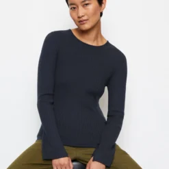 Marc O'Polo Fine Knit Jumper Slim Made From A Soft Wool-viscose-cashmere Mix