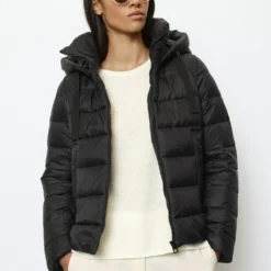 Marc O'Polo Lightweight Hooded Quilted Jacket Regular Made Of Recycled Materials