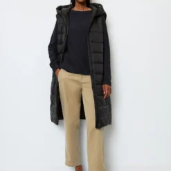 Marc O'Polo Super Light Hooded Quilted Vest Regular Made Of Recycled Materials